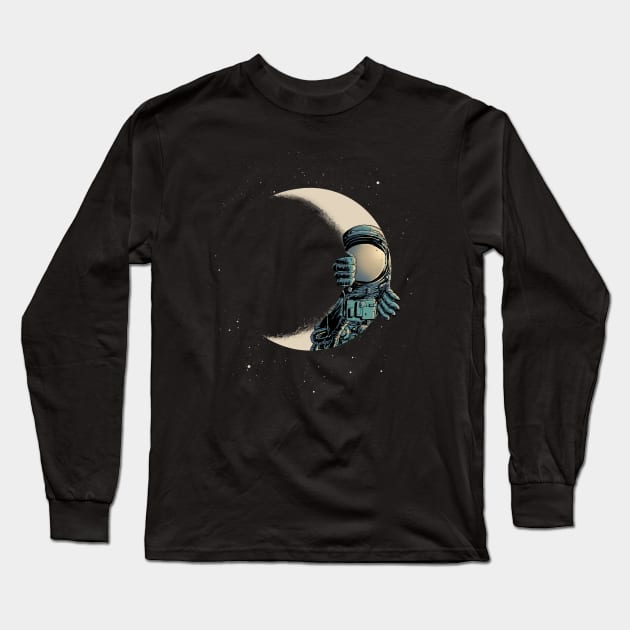 Crescent moon Long Sleeve T-Shirt by carbine